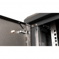 Шкаф 19" телекоммуникационный настенный, 4U 280x600х450 мм, дверь металл, черный
